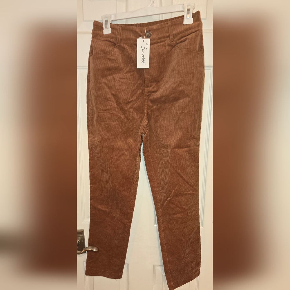 NWT Simplee Courdoroy Pants